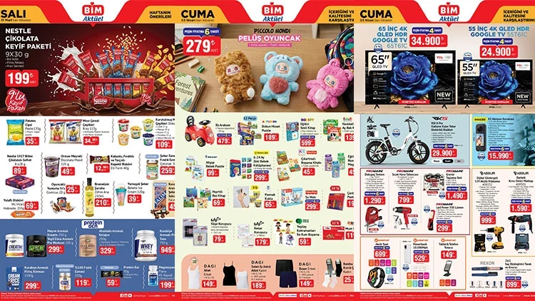 Yeni Hafta BİM Aktüel: 31 Mart - 3 Nisan 2026 Kataloğu Yayınlandı