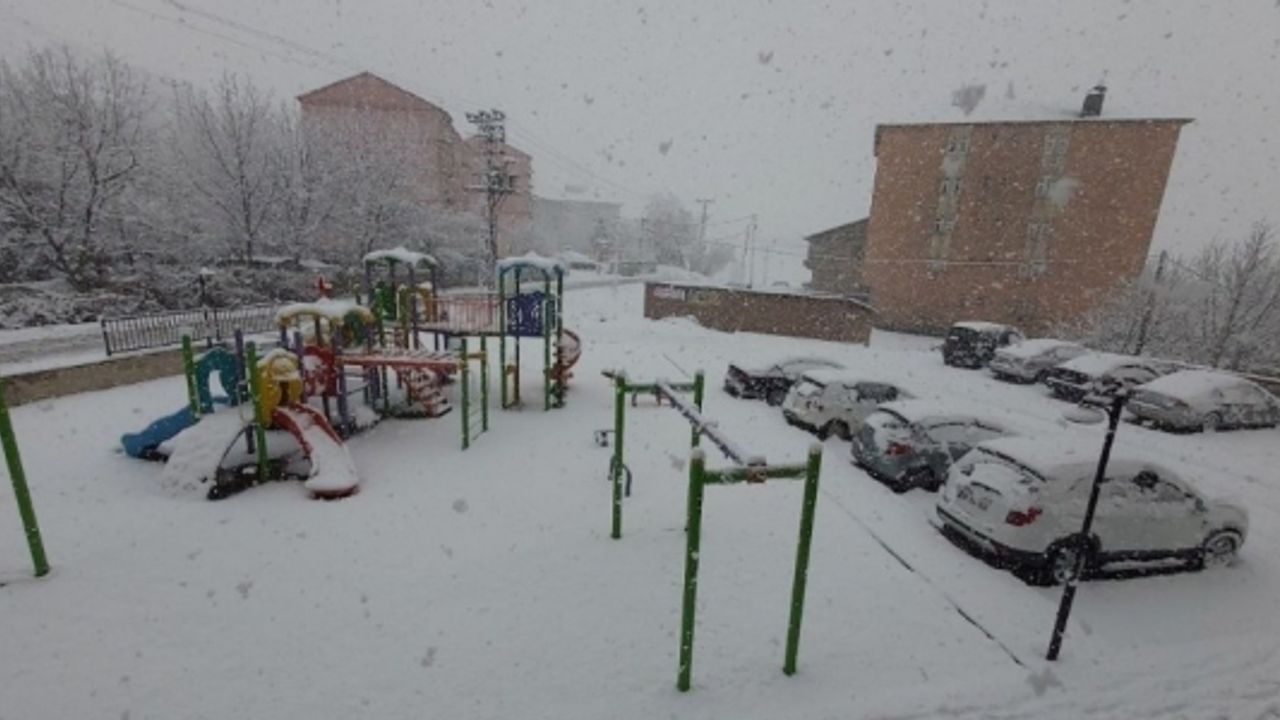 Bitlis’te beklenen kar yağışı başladı
