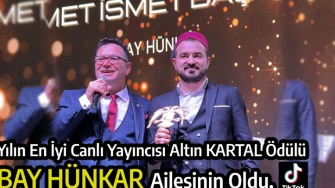 Bay Hünkar Yılın En İyi Canlı Yayıncısı Atın Kartal Ödülünün Yeni Sahibi Oldu.