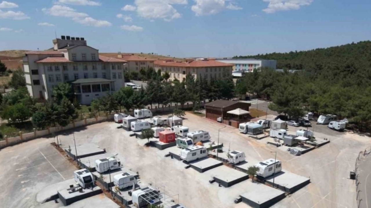 Gaziantep’te yeni karavan parkı Burç Ormanı’nda tamamlandı