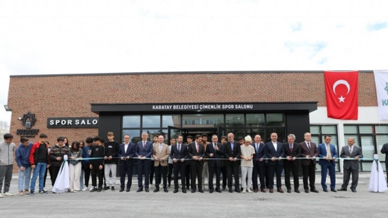Karatay Çimenlik Kapalı Spor Salonu hizmete açıldı