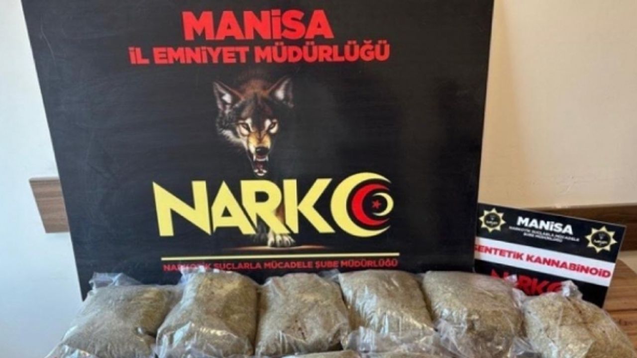 Araçta yapılan aramada 10 kilo 600 gram bonzai ele geçirildi