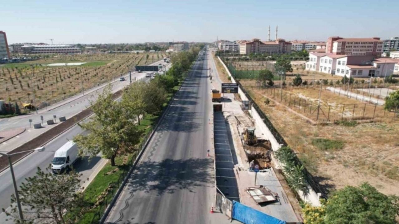 Konya Şehir Hastanesi önünde köprülü kavşak çalışmalarına başlandı