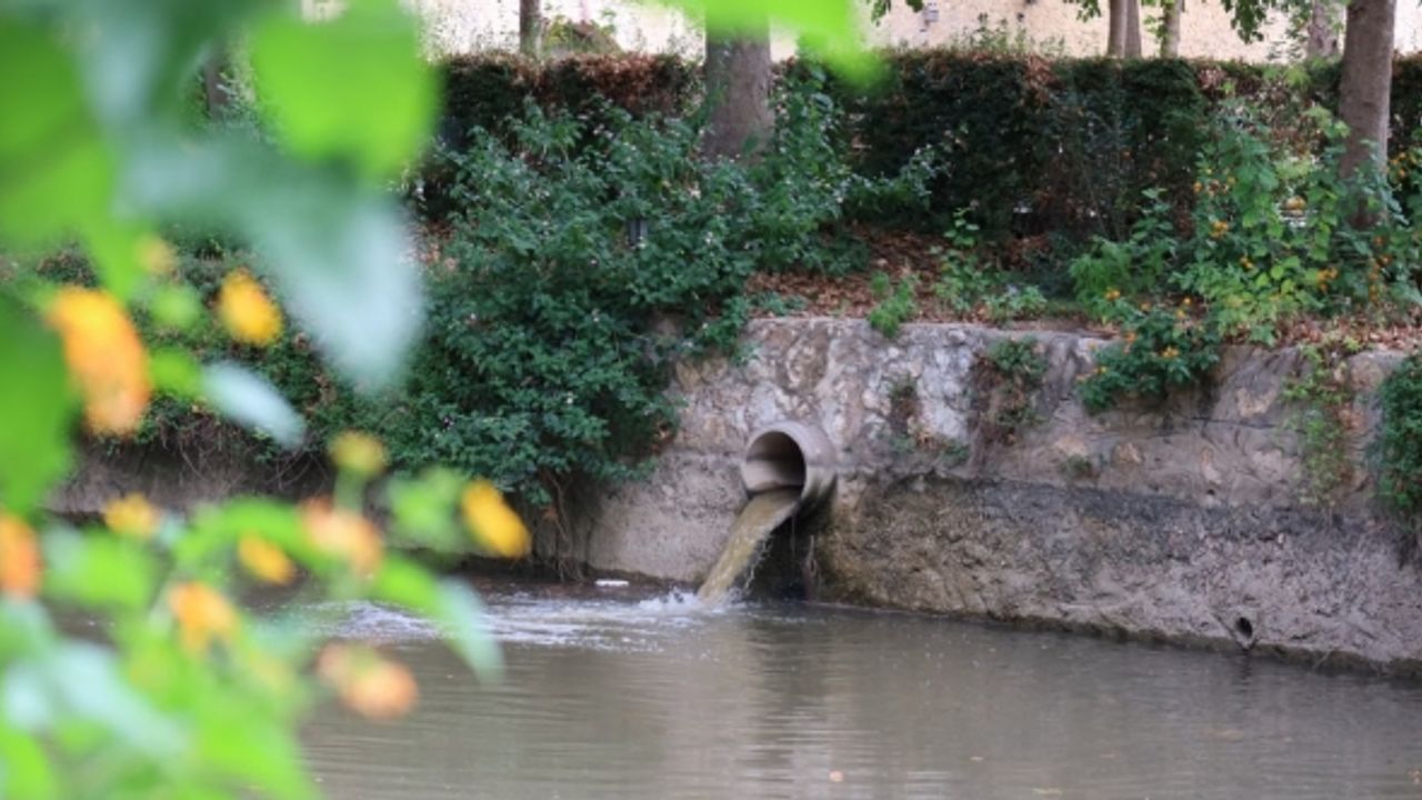 Çaya akan atık su kokusu çevreye rahatsızlık veriyor
