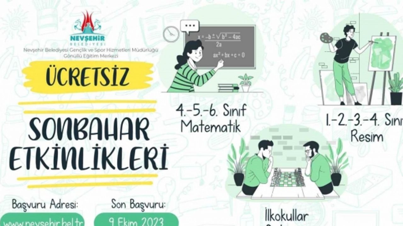 Gönüllü Eğitim Merkezi’nde kurslar başlıyor