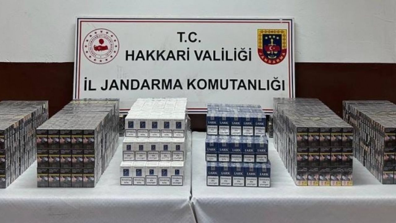 Hakkari’de 2 bin 640 paket sigara ele geçirildi