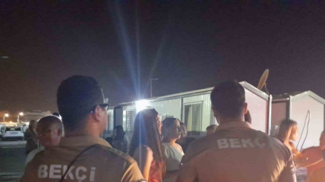 İskenderun’da konteyner kentler ve çevresinde asayiş uygulaması yapıldı