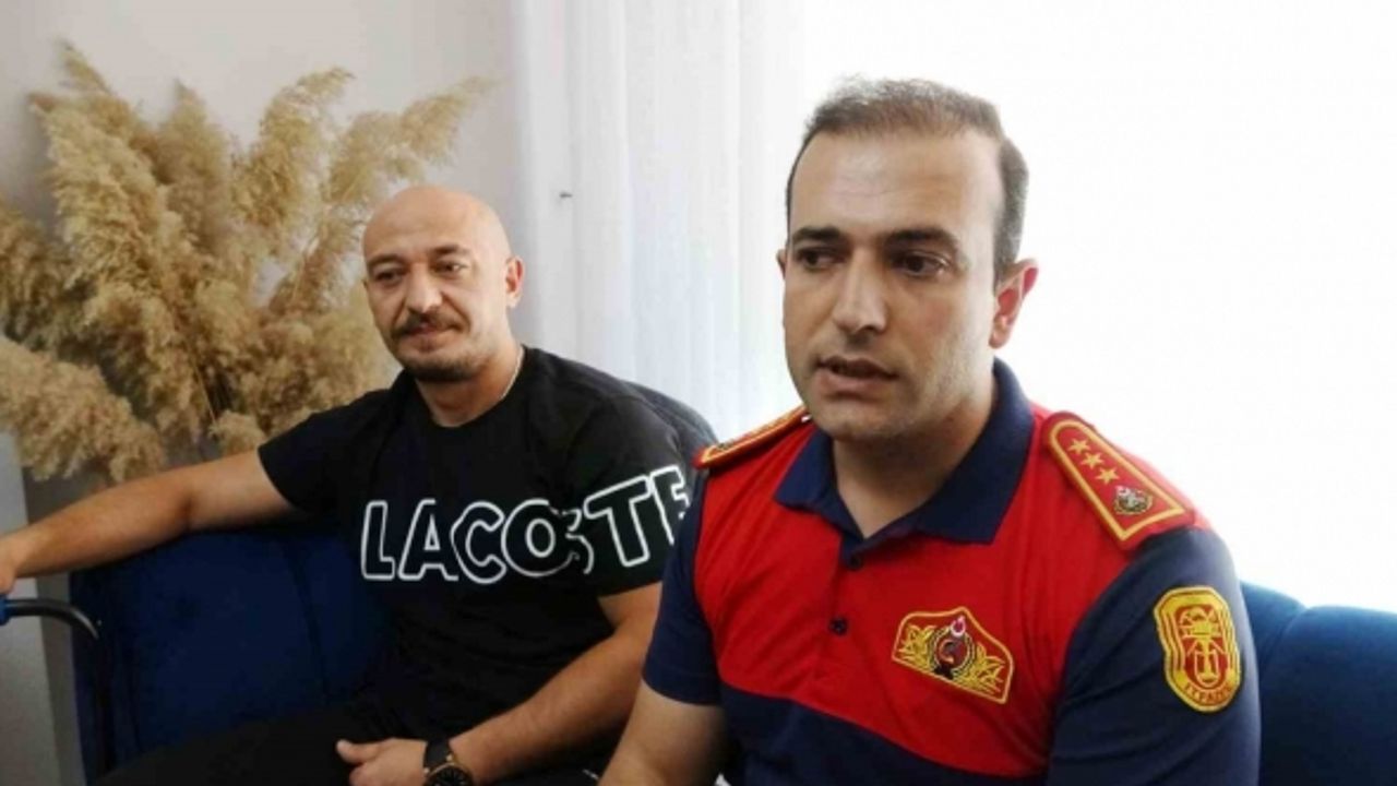 İtfaiye eri ayağının kırılmasına rağmen kurtarma çalışmasın devam etti