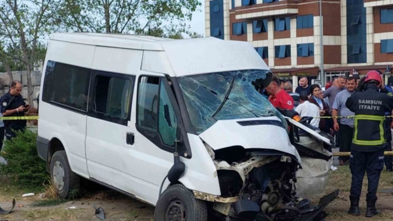 Samsun’da tır öğrenci servisi ile çarpıştı: 1 ölü, 6 yaralı