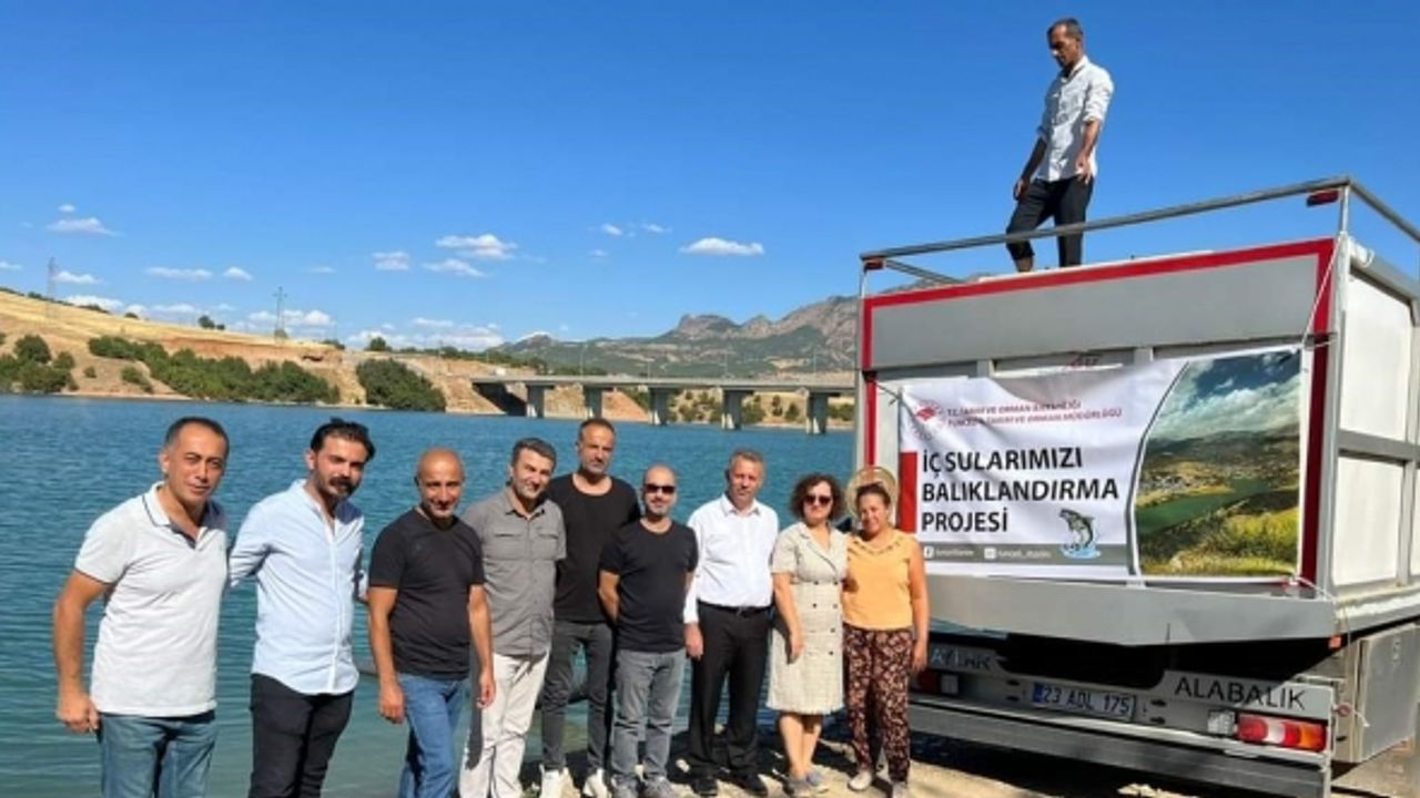 Tunceli’de baraj gölü ve gölete bir buçuk milyon sazan bırakıldı