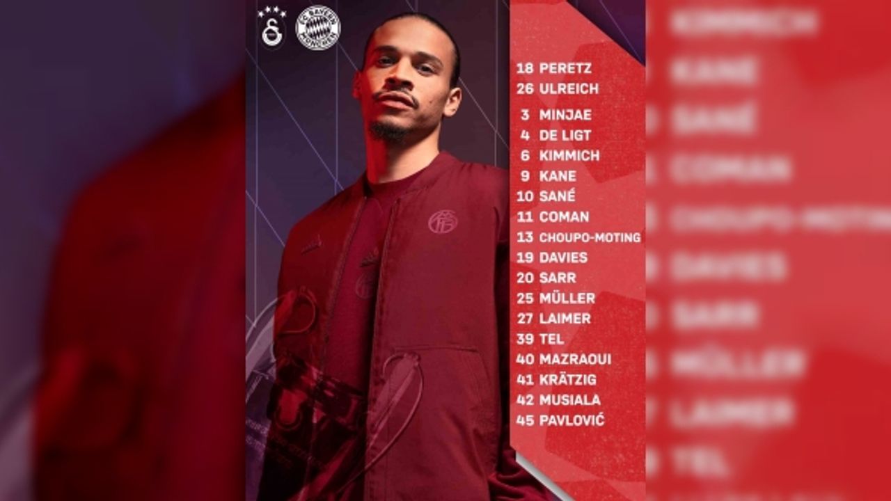 Bayern Münih’in Galatasaray maçı kamp kadrosu belli oldu