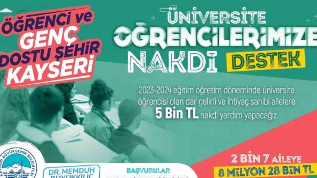 Genç dostu başkanın üniversite öğrencilerine destekleri sürüyor