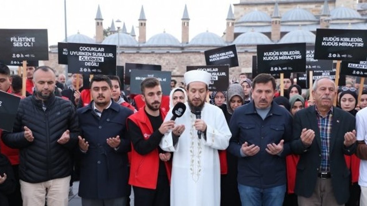 Karatay Kent Konseyi, İsrail’in Filistin’e olan zulmünü proteste etti