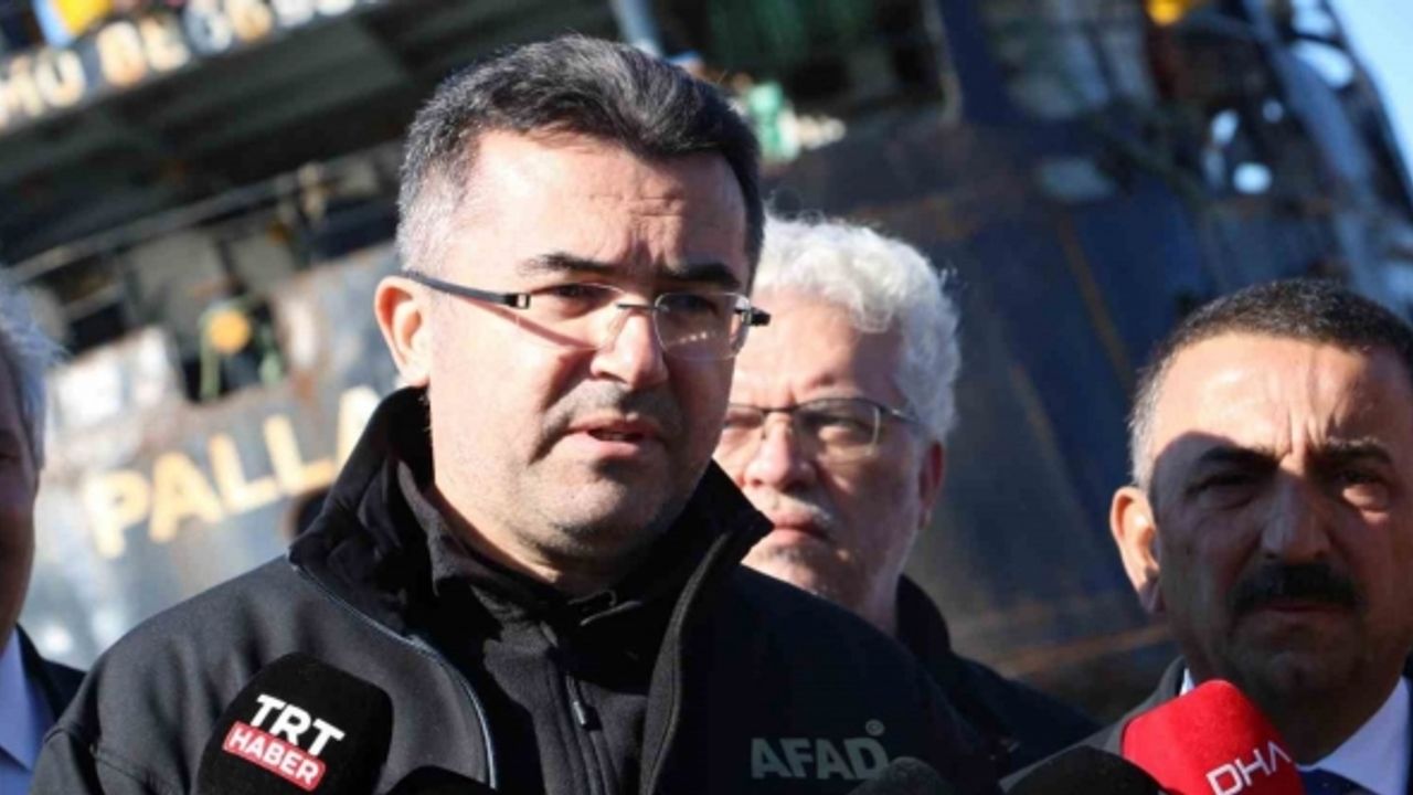 AFAD Başkanı ve Zonguldak Valisi batan gemiyle ilgili son durumu aktardı