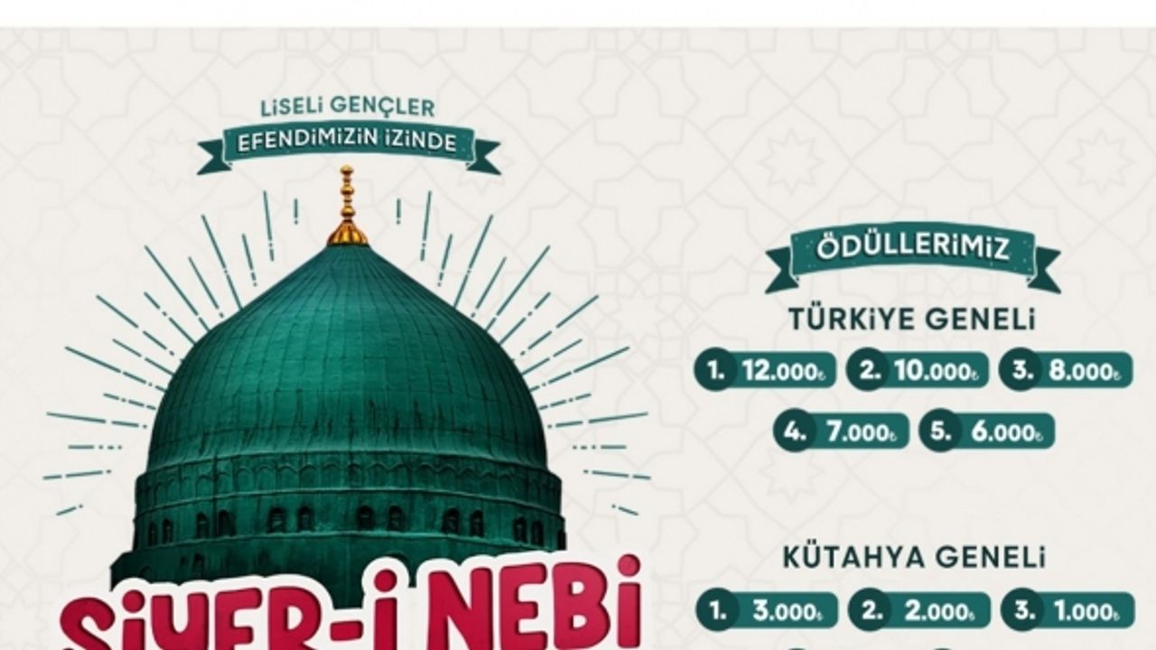 AGD’nin Siyer-i Nebi yarışması için kayıtlar uzatıldı