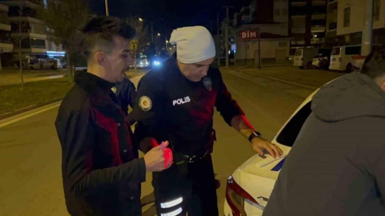 Drift atarken 2. kez alkollü yakalanan sürücüden, “2 bardak içtim” itirafı
