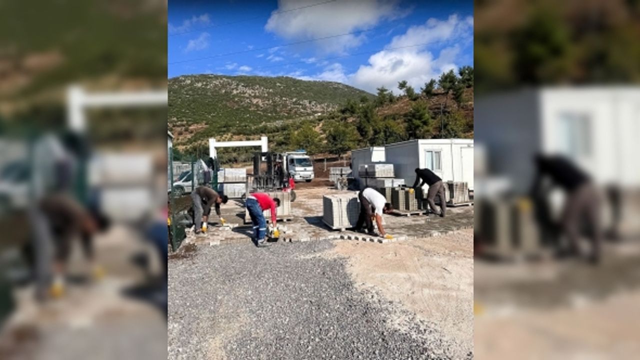 Hassa Belediyesinin konteyner kentte hizmetleri devam ediyor