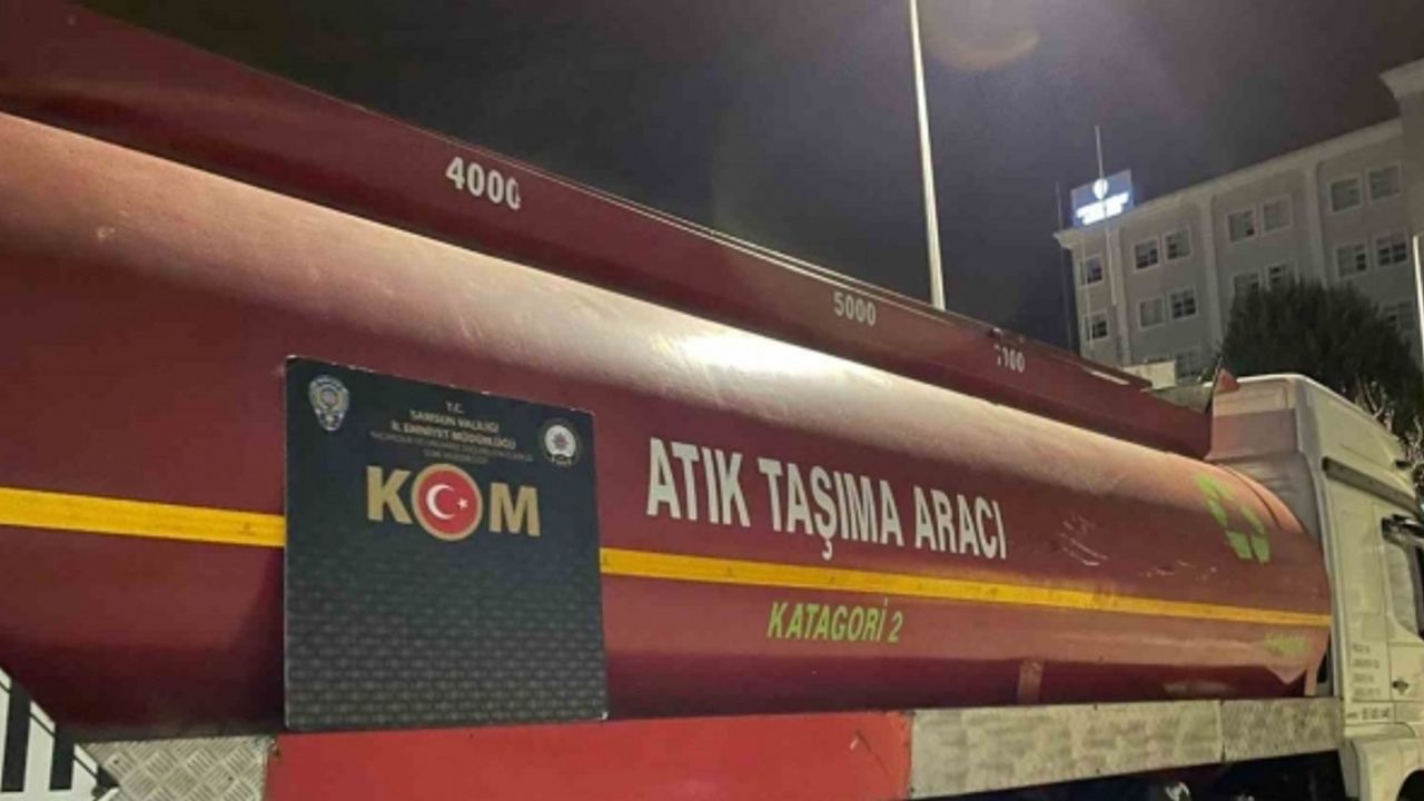 Samsun’da 23 bin 333 litre karışımlı kaçak akaryakıt ele geçirildi