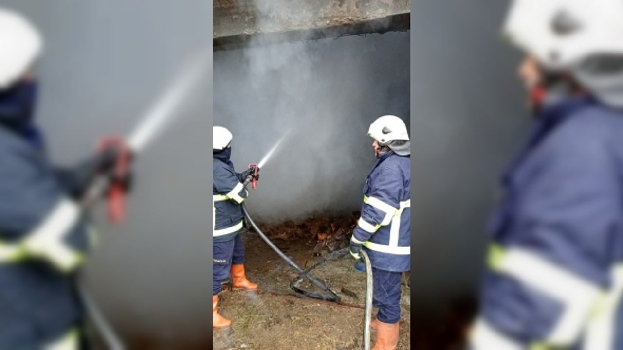 Alevlere teslim olan ahır ve samanlık kullanılmaz hale geldi