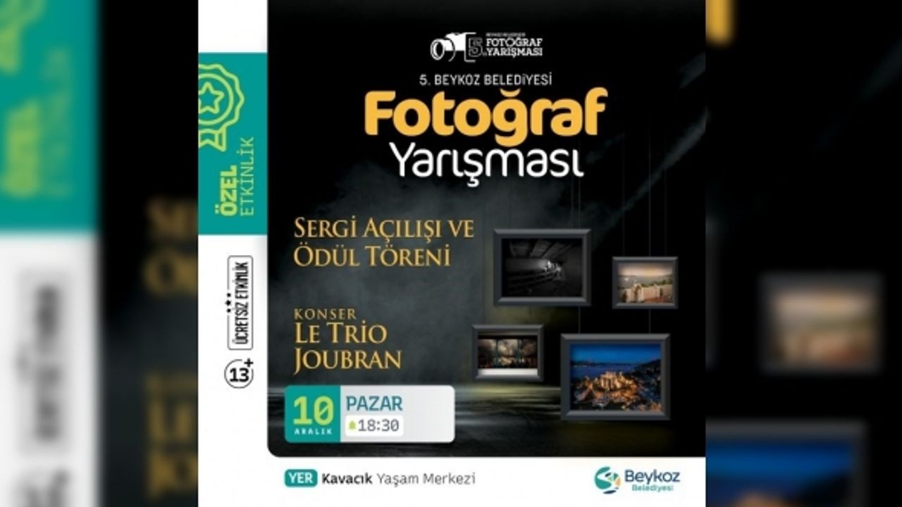 Beykoz Belediyesi 5. Fotoğraf Yarışması ödülleri sahiplerini buldu