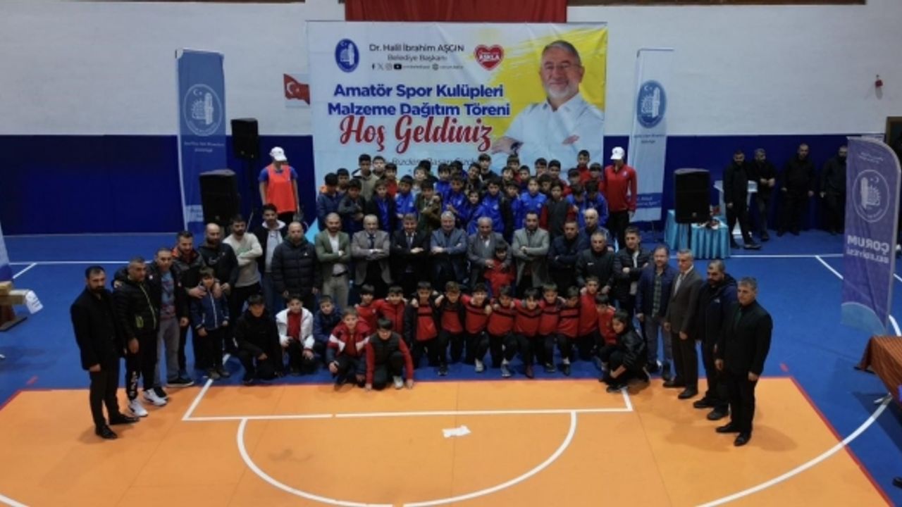 Çorum Belediyesi’nden amatör sporculara 1 milyon 150 bin TL destek