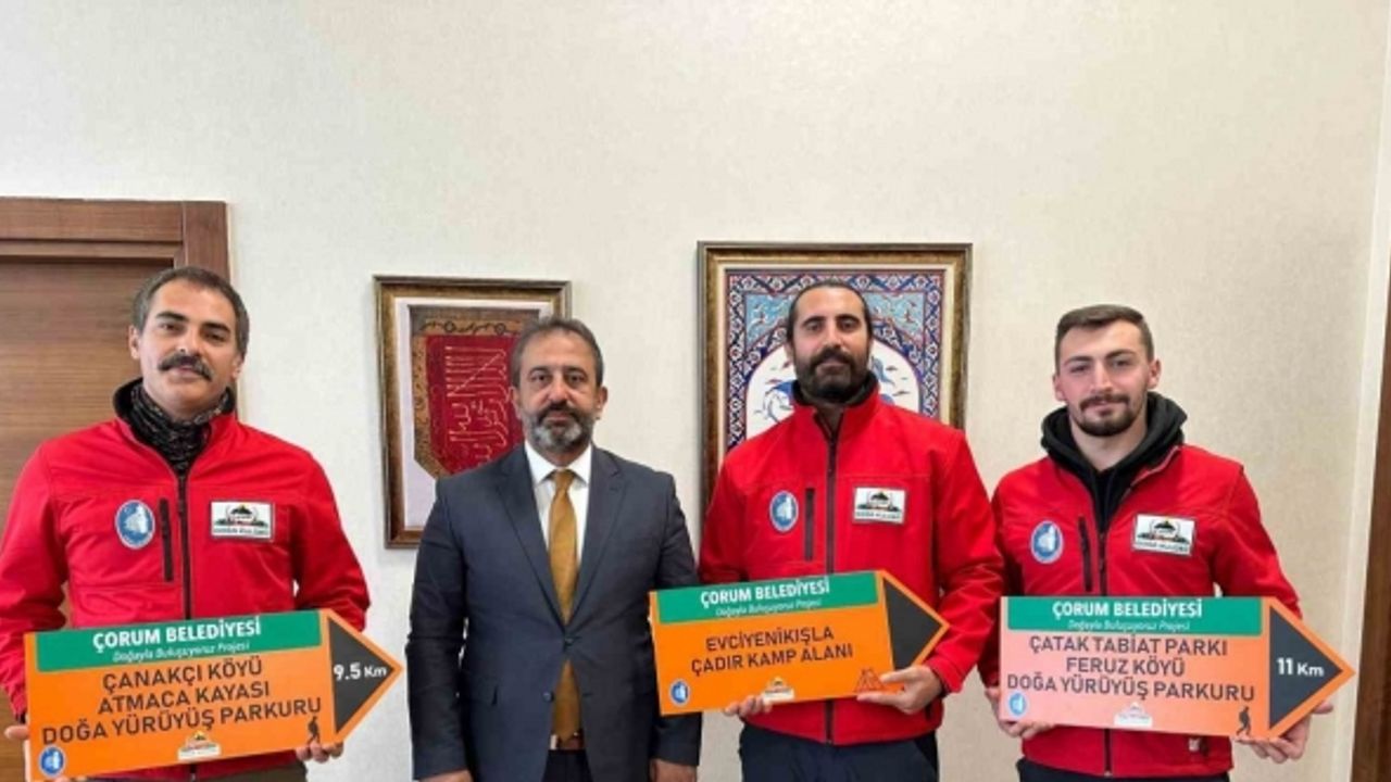 Çorum Belediyesi’nin ’Doğayla Buluşuyoruz’ projesinde sona gelindi