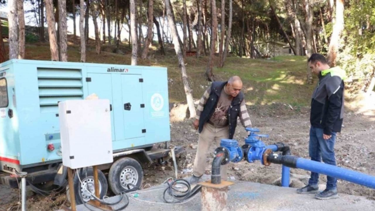 Demirci’nin 1,5 kilometrelik içme suyu terfi hattı tamamlandı