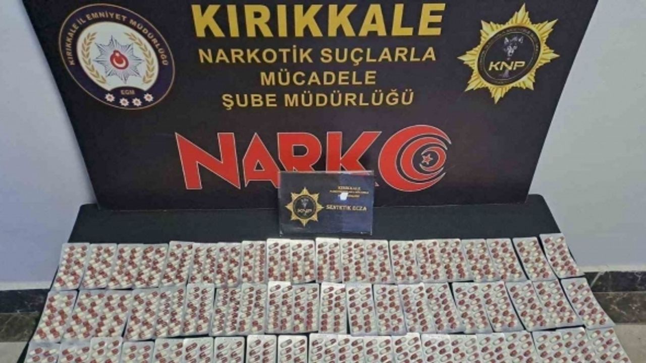 Kırıkkale’de bin 112 adet uyuşturucu hap ele geçirildi: 1 gözaltı