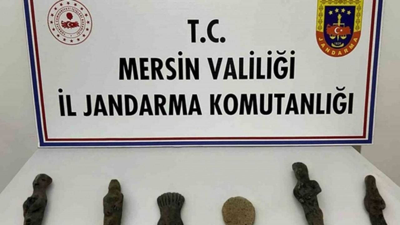 Mersin’de evinde tarihi eser bulunan şüpheli gözaltına alındı