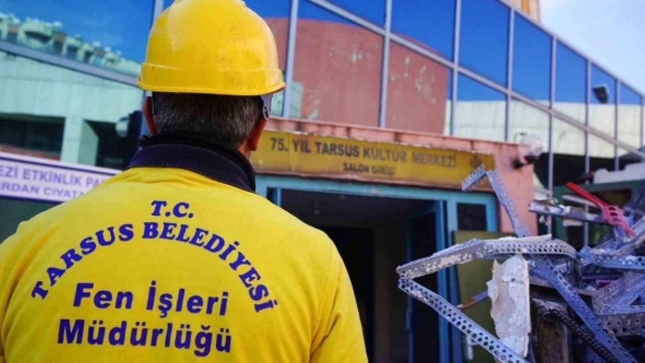 Tarsus’ta 75. Yıl Kültür Merkezi yenileniyor