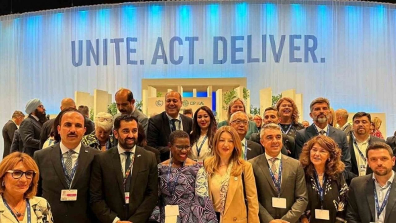 UCLG Başkanı Altay, COP 28 kapsamında düzenlenen Yerel İklim Eylemi Zirvesi’nde konuştu