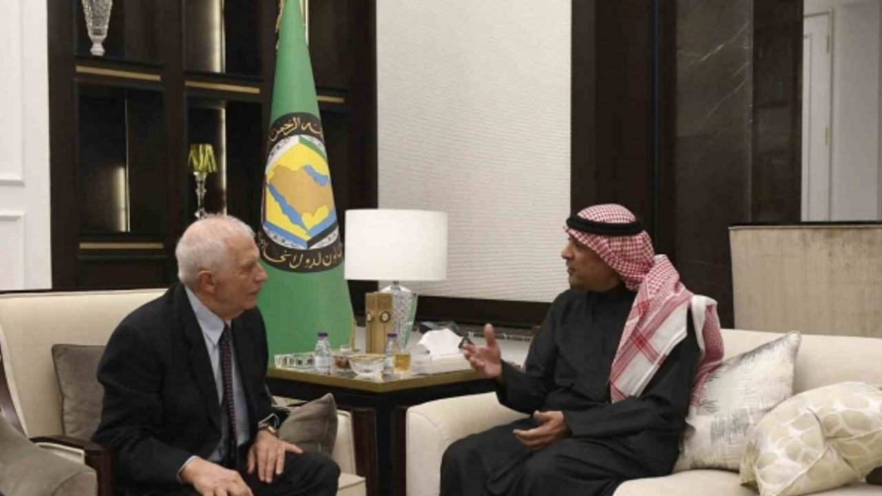 AB Yüksek Temsilcisi Borrell ile Suudi Arabistan Dışişleri Bakanı Farhan bir araya geldi