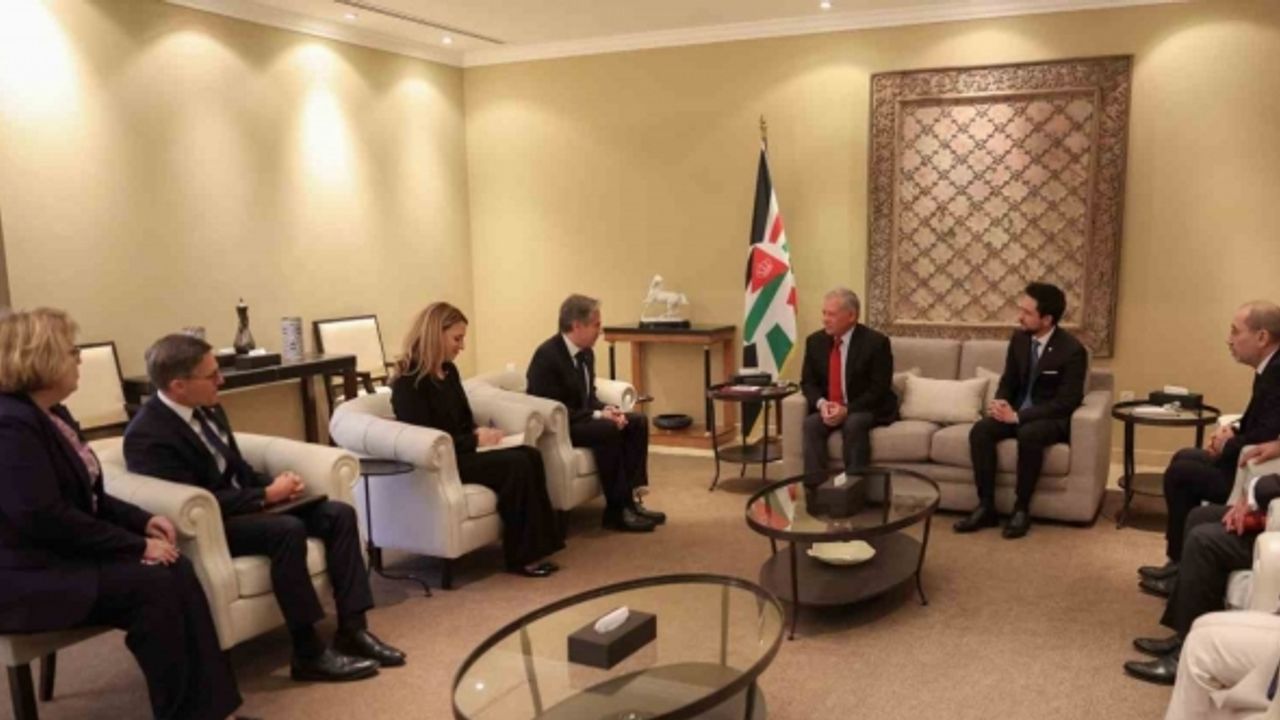 ABD Dışişleri Bakanı Blinken, Ürdün’de Kral Abdullah ile bir araya geldi