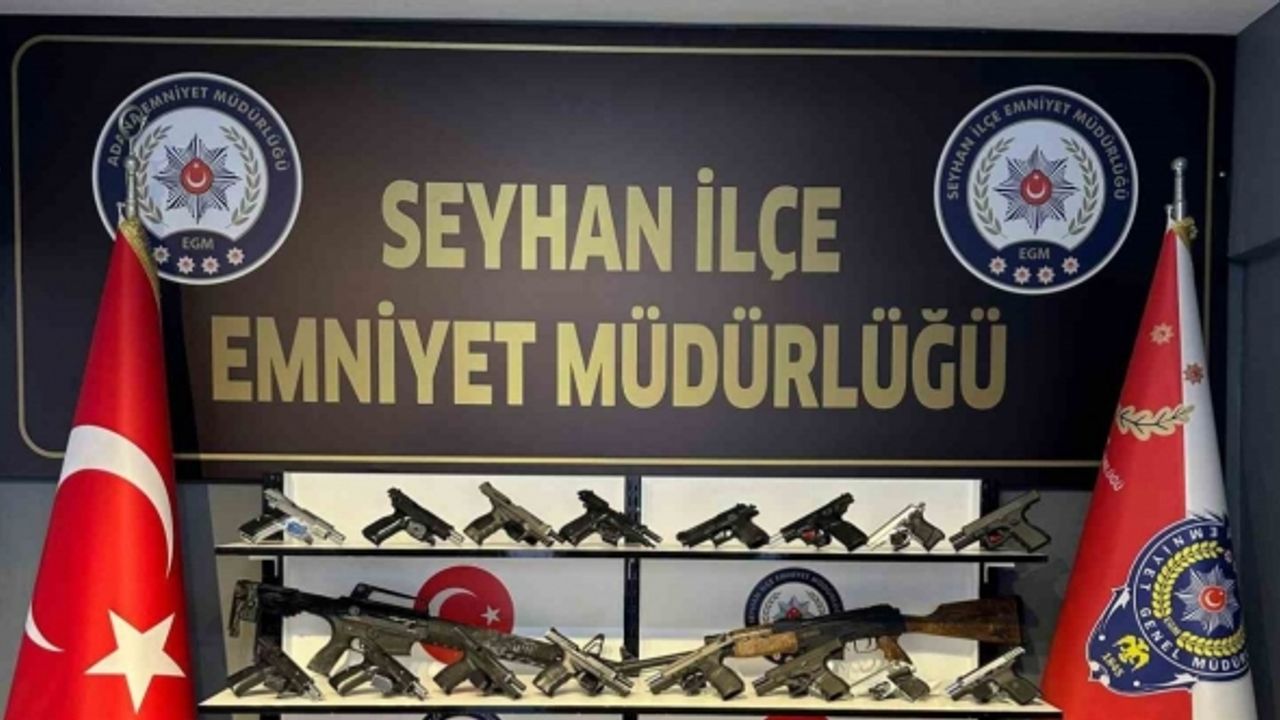 Adana’da 50 ruhsatsız silah ele geçirildi, 9 kişi tutuklandı