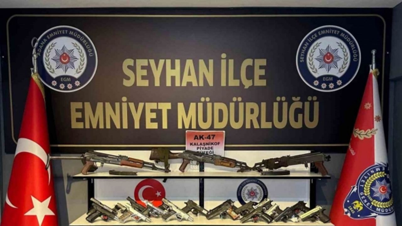 Adana’da 65 ruhsatsız silah ele geçirildi, 21 kişi tutuklandı