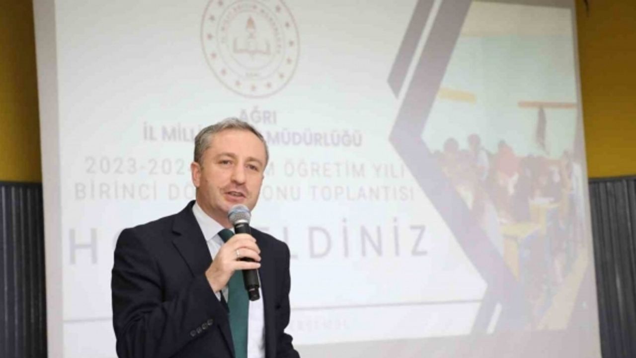 Ağrı’da eğitim öğretim yılı birinci dönem sonu değerlendirme toplantısı yapıldı