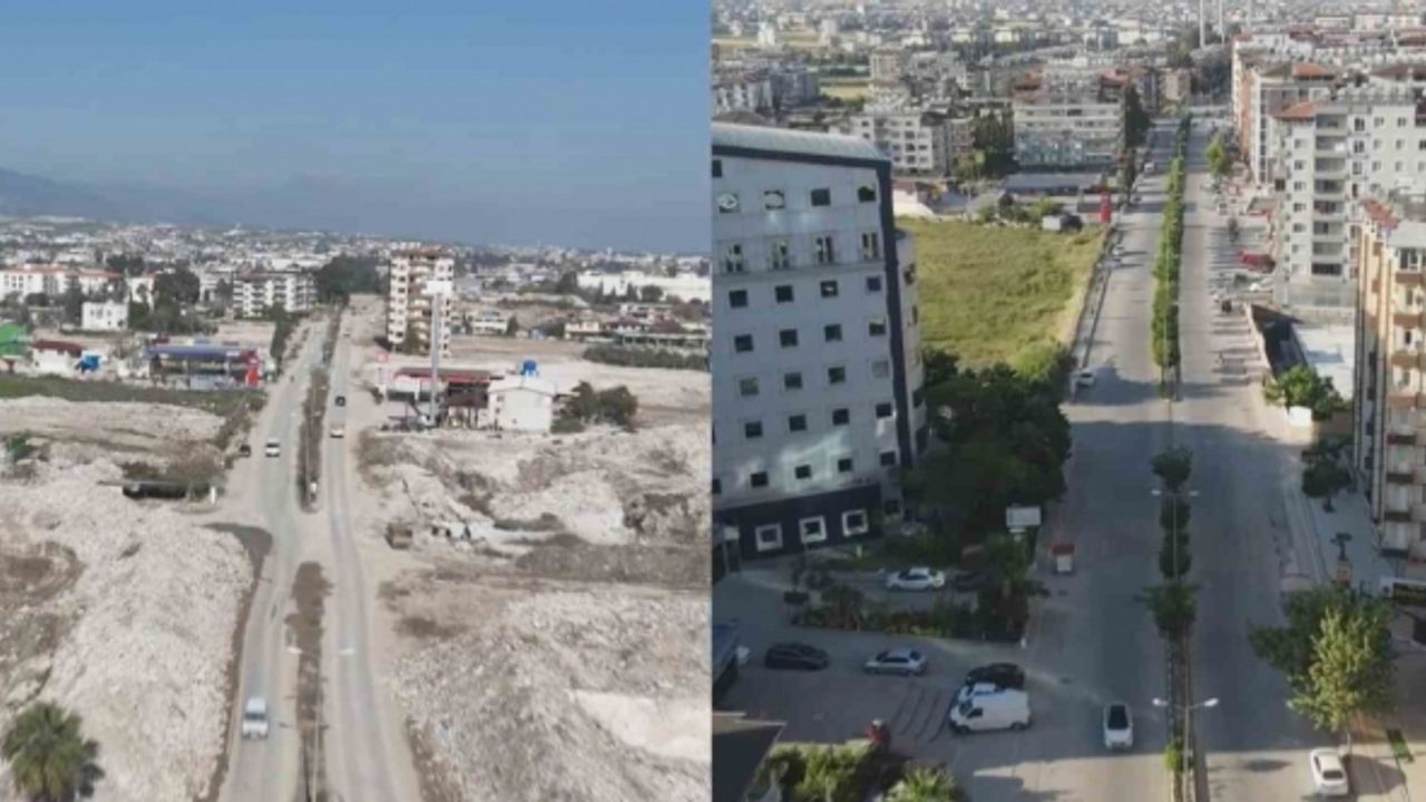 Asrın felaketi sonrası yok olan mahallenin deprem öncesi ve sonrası hali yürek burktu