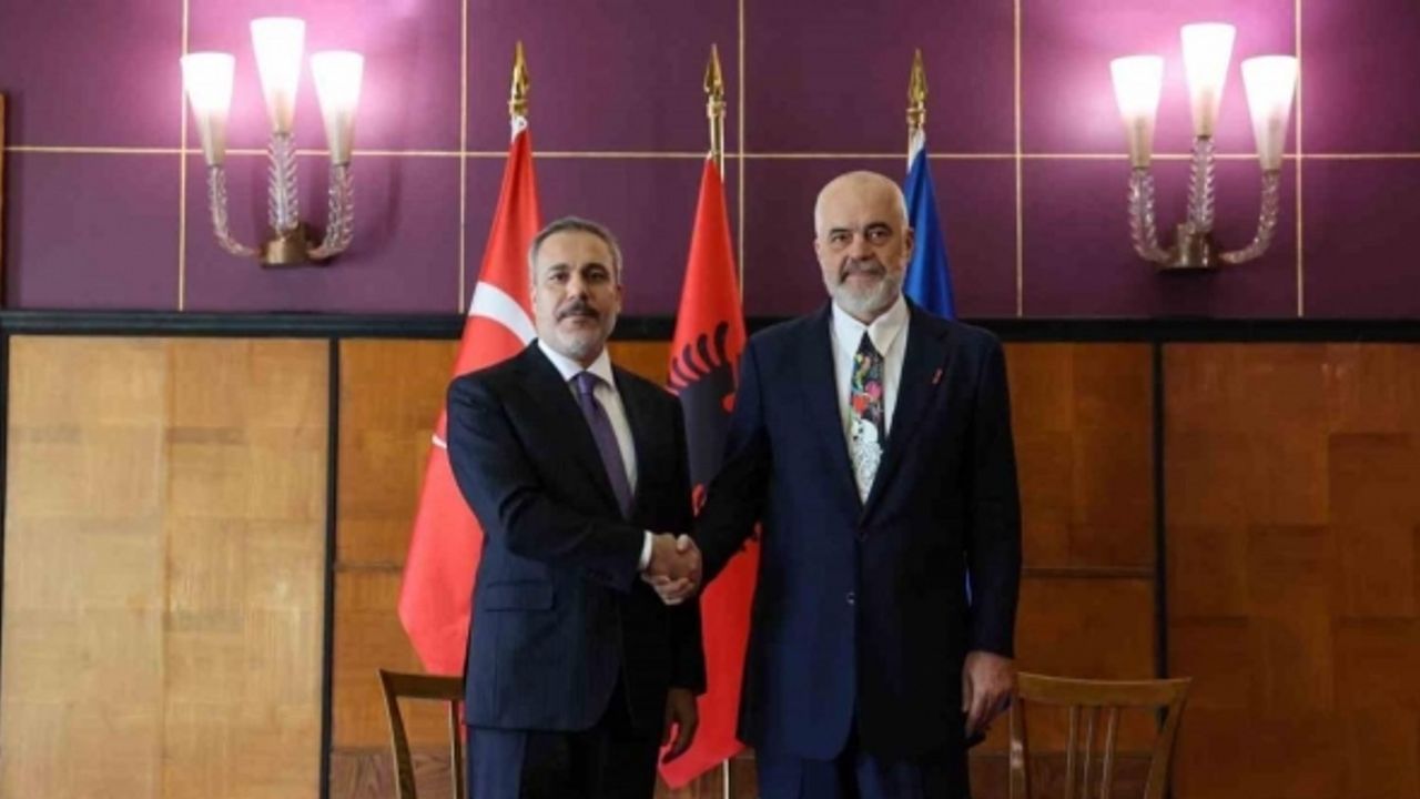 Bakan Fidan, Arnavutluk Başbakanı Rama tarafından kabul edildi