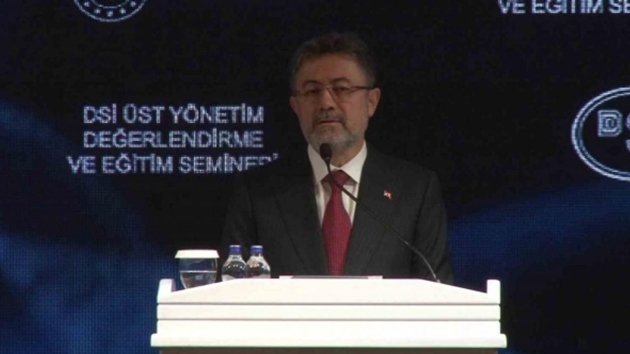 Bakan Yumaklı, “Tarım, sanayi ve enerji sektörlerinin sürdürülebilirliği için suya ihtiyaç var"