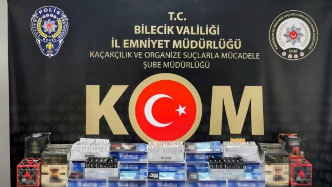 Bilecik’te ’SİS-2’ operasyonunda çok miktarda tütün ve tütün mamulü ele geçirildi