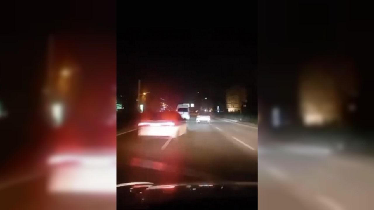 Bu görüntüler filmden değil...5 araç böyle yarıştı