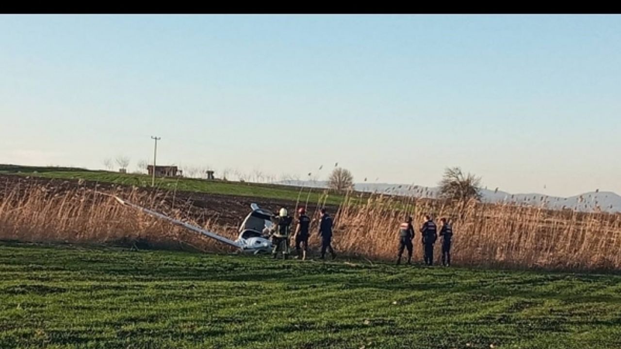 Bursa’da eğitim uçağı mecburi iniş yaptı...Pilot hafif yaralı olarak kurtuldu