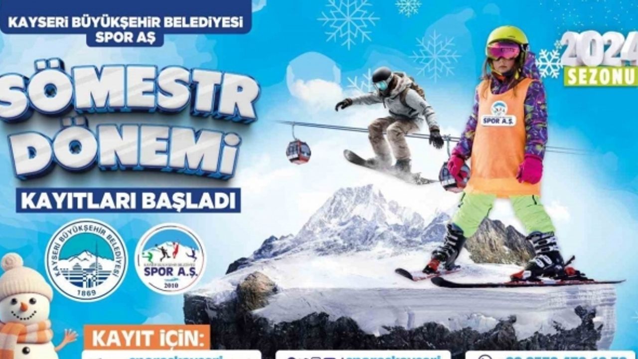 Büyükşehir Spor A.Ş.’den Kayak Okulu’nda ‘sömestr’ jesti