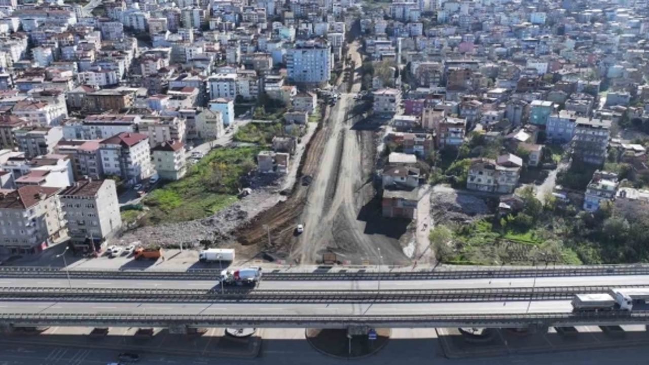 Canik’te yeni bulvar yolu çalışmaları hızla sürüyor