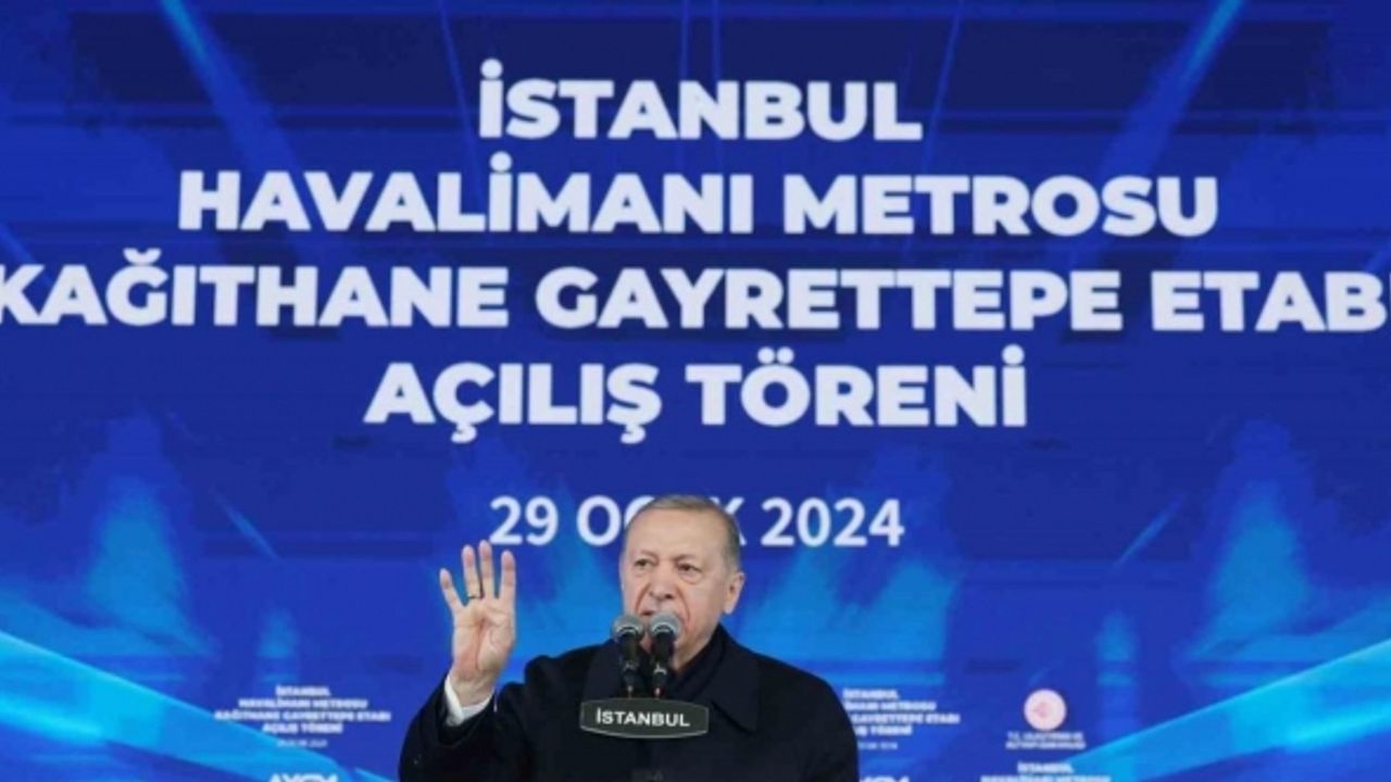 Cumhurbaşkanı Erdoğan: "İstanbul’da tamamlanan raylı sistem uzunluğu 338.5 kilometreye çıkıyor"