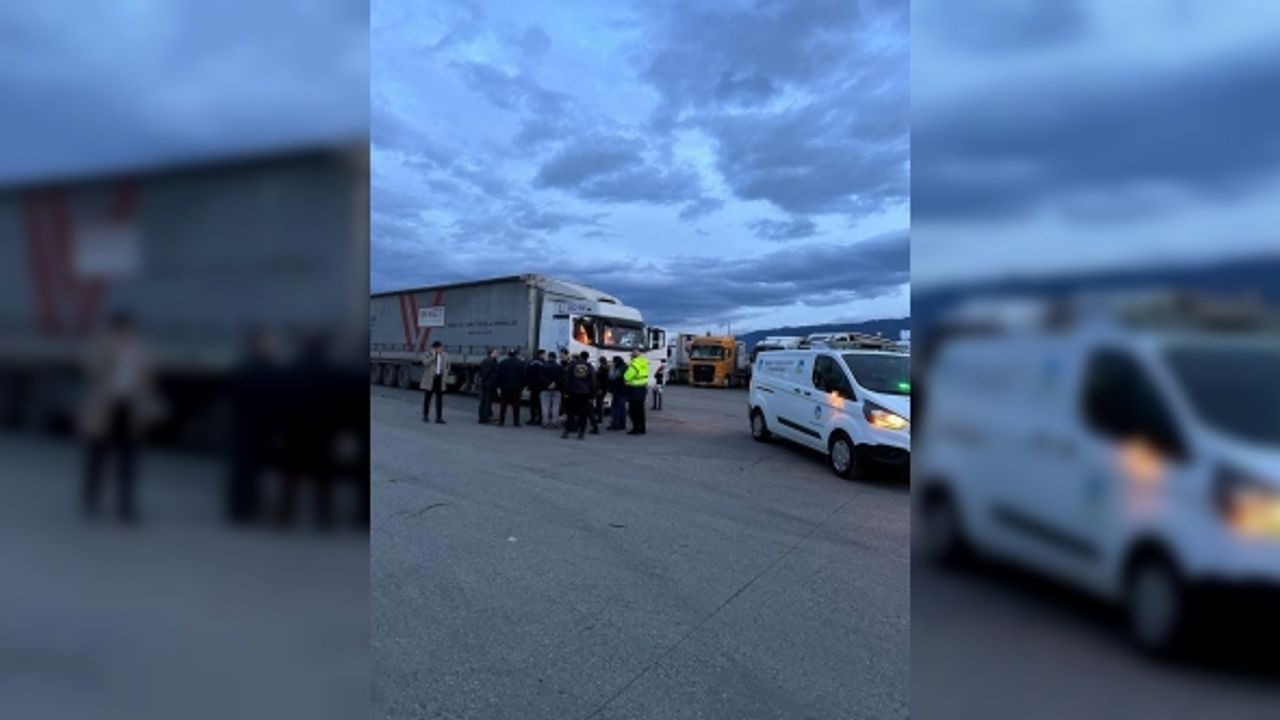 Dinlenme tesisinde park halindeki tırın içinde erkek cesedi bulundu