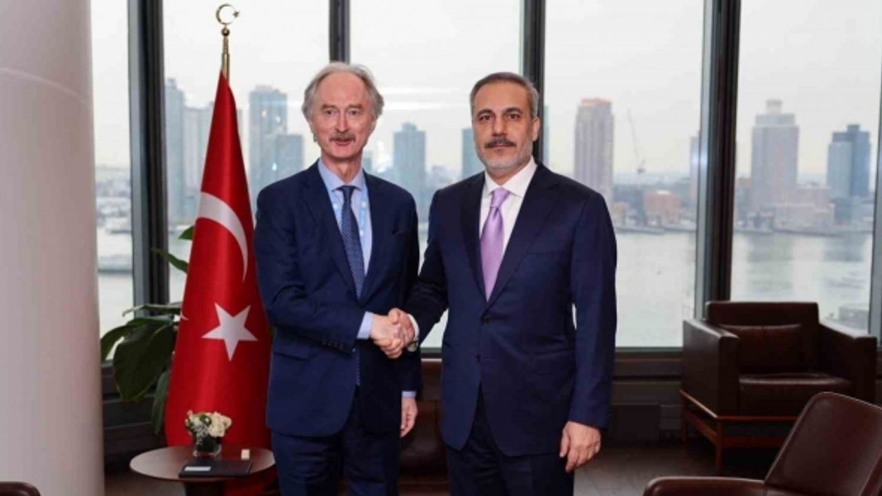 Dışişleri Bakanı Fidan, BM’nin Suriye Özel Temsilcisi Pedersen’i kabul etti