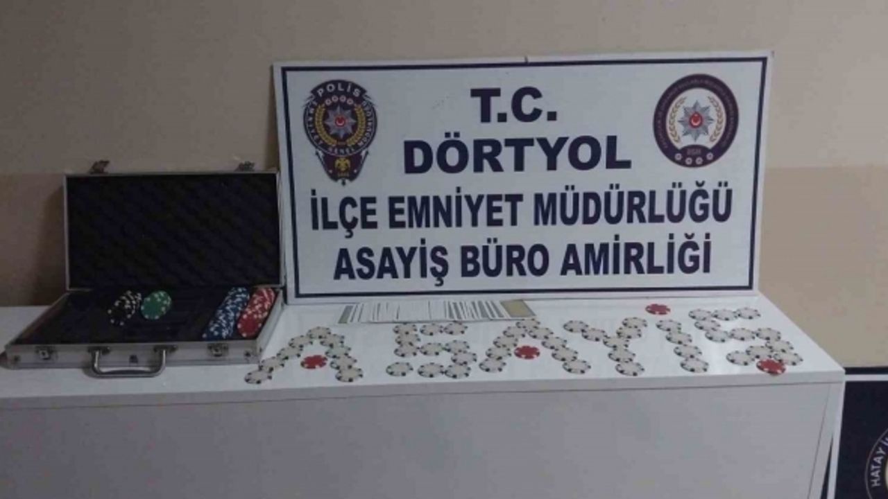 Dörtyol’da iş yerinde kumar oynayan şahıslara 38 bin 550 lira idari para cezası uygulandı