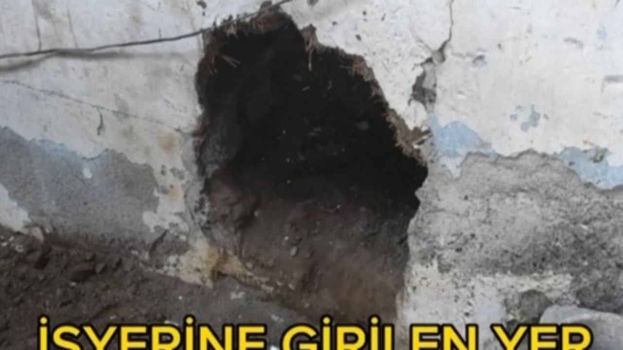 Duvarı delip, 1 milyon liralık cep telefonu çalan 2 hırsız yakalandı