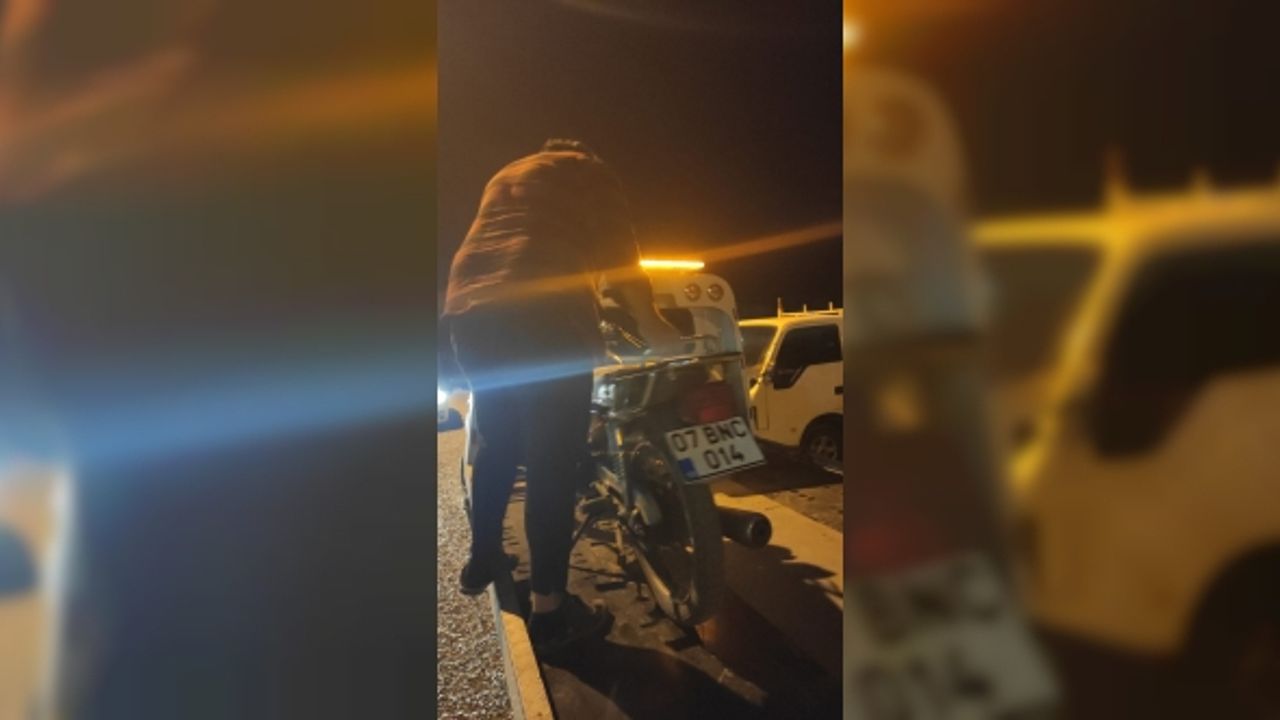 Ehliyetsiz motosiklet sürücüsüne 37 bin 600 TL ceza